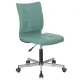 Кресло  "Stream MG-314", без подлокотников, пятилучие серебристое, экокожа, серо-голубое, 532079 главное фото в маленьком размере