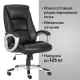 Кресло руководителя PREMIUM Grand EX-501, рециклированная кожа, черное. Фото товара с разных ракурсов.
