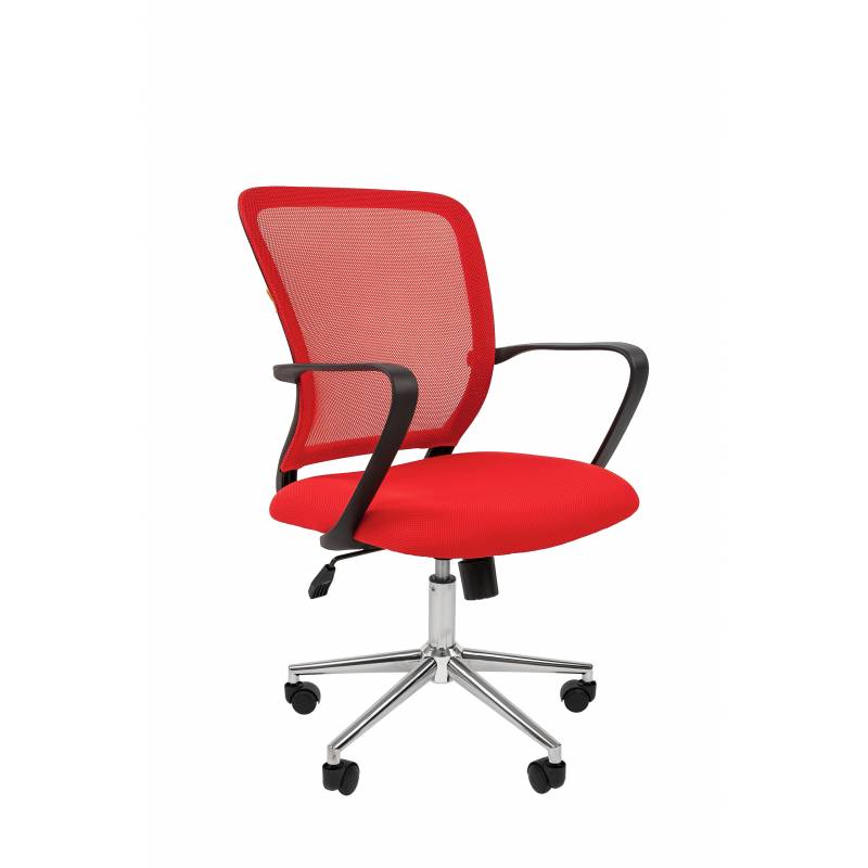 Офисное кресло Chairman 698 Россия TW-69 красный хром new главное фото