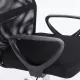 Кресло  "Tender MG-330", с подлокотниками, хром, черное. Фото товара с разных ракурсов.
